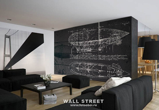 Фотообои в интерьере артикул Induction 7, INDUCTION, Wall street