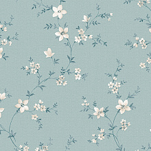 Синие обои с цветами Alessandro Allori Bruni 1001-6 RBN