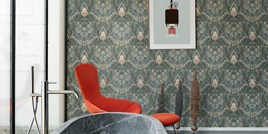 Обои в интерьере артикул Brit6 005, British Style Forest, Loymina
